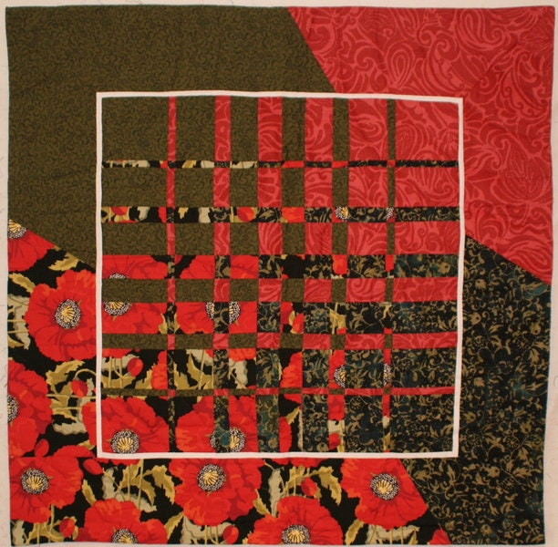 Wall Hanging Interlacing Technique With Poppy - image 1