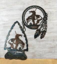 End Of The Trail Metal Art Rustic Southwestern Wall Decor - thumbnail 1