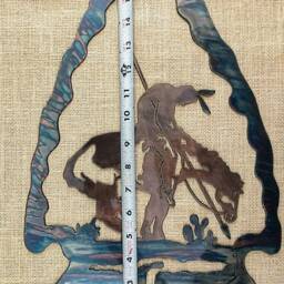 End Of The Trail Metal Art Rustic Southwestern Wall Decor - thumbnail 4