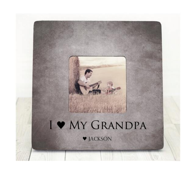 Fathers Day Gift For Grandpa Personalized Picture Frame Dad Father Christmas Papa Gift - image 1