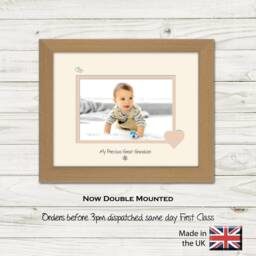 Great Grandson Photo Frame My Precious Gift For Mother's Day Landscape 779F Or Portrait 1035F - thumbnail 2