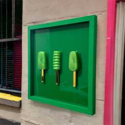 Green 3D Popsicle Resin Wall Art Pop Art Kitchen Decor - thumbnail 3