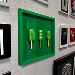 Green 3D Popsicle Resin Wall Art Pop Art Kitchen Decor - thumbnail 2