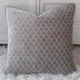 Sage Green Velvet Cushion Cover Soft Chenille Oblong Pillow - thumbnail 1