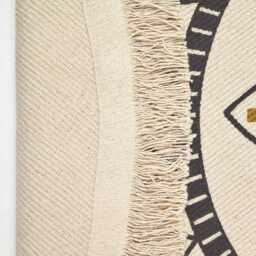 Luxury Handwoven Cotton Mandala Rug Boho Chic Geometric Print - 145cm - thumbnail 4