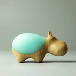 Duo Hippopotamus Sculpture - 26 - thumbnail 4