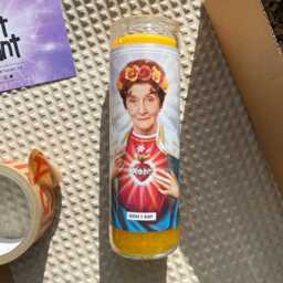 Scented Saint Dot Cotton Prayer Candle 120Hr Vegan Soy Wax - thumbnail 2