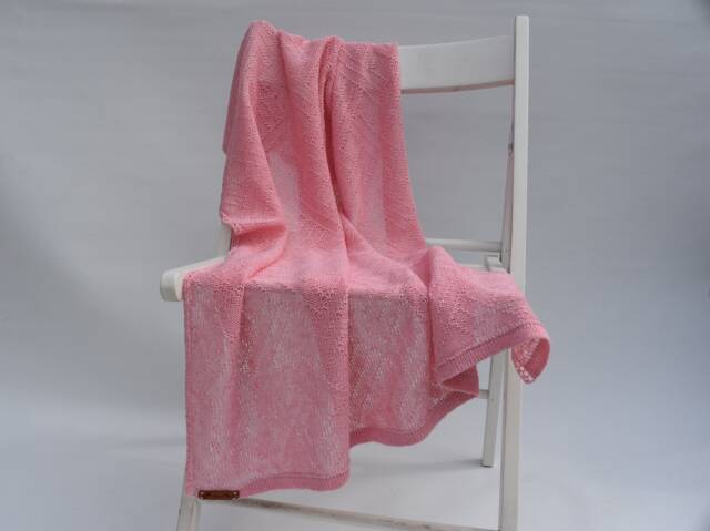 Knitted Linen Baby Blanket For Crib Warm Organic Wrap Afghan Cover Newborn Throw Gift Boy Girl White Pink Blue Gray Black - image 1