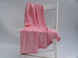 Knitted Linen Baby Blanket For Crib Warm Organic Wrap Afghan Cover Newborn Throw Gift Boy Girl White Pink Blue Gray Black - thumbnail 1