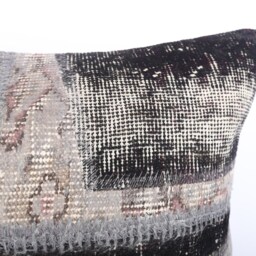Handwoven Kilim Pillow Cover Vintage Turkish Rug, Bohemian Decor - 16x24 - thumbnail 3