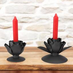 Wrought Iron Rose Candleholder - thumbnail 4