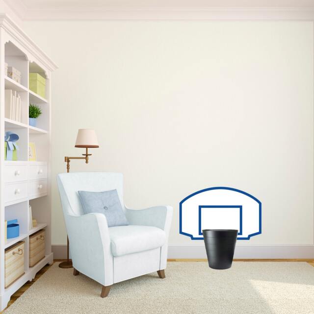 Basketball Backboard Wall Decal - Peel & Stick Vinyl Sports Decor - image 1