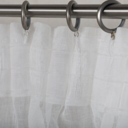 Linen Curtain-Linen Panel in White Color With Pencil Pleats- Sheer Curtain - Drapes Width 35'' - 90cm X Custom Length - thumbnail 3