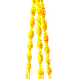 Yellow Mini Plant Hanger Macrame Hanging Planter 20 Inches 3mm Wall Indoor Or Outdoor Decor Gift Idea Flower Pot - thumbnail 3
