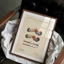 Orange Peeler Patent Print Hand-Painted Watercolor Cook Chef Art Print - thumbnail 2