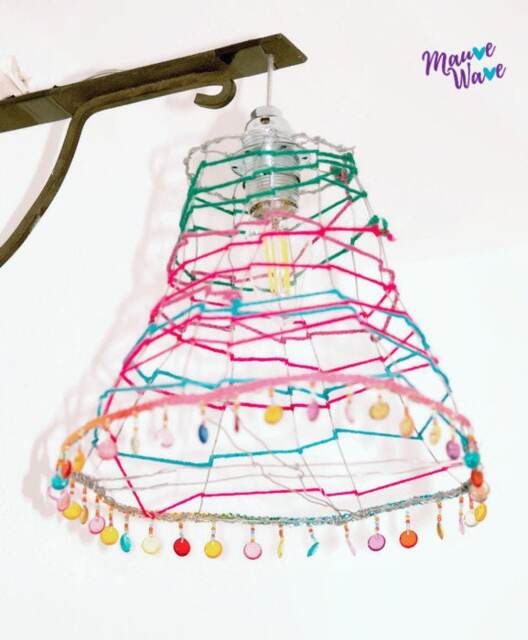 Lighting, Wall Lighting, Yarn Wire, Yarn, Bold Coloured, Crystals, Colourfull, Vivid Colour, Coloured - image 1
