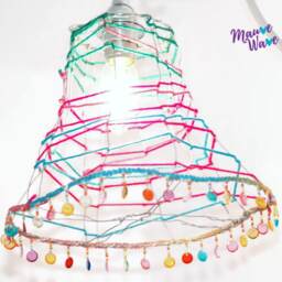 Lighting, Wall Lighting, Yarn Wire, Yarn, Bold Coloured, Crystals, Colourfull, Vivid Colour, Coloured - thumbnail 2