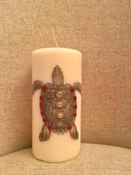 Turtle Candle, Turtle Gift , Lover Gift, For Her, Home Decor - thumbnail 1