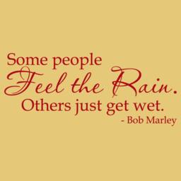 Wall Decal Bob Marley Feel The Rain Vinyl Art Quote Sticker - Wd0036 - thumbnail 1