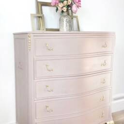 Sold Commission Available, Louis Chest Of Drawers, Pink - thumbnail 2