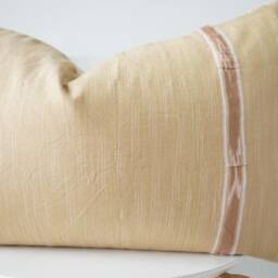 "Brown Tribal Hemp Hand Woven Natural Dye Color Pillow Cover 16"" X 26" - thumbnail 2