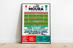 Lucas Moura V Ajax Print, Tottenham Hotspur Poster, Football Wall Art, Pirnts, Spurs Spurs, Fc - thumbnail 1