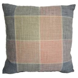 Voyage - Thornbury Blush Beautifully Bold Striped Cushion Cover Soft Hazy Herringbone Detail Handmade Throw Pillow Designer Home - thumbnail 2