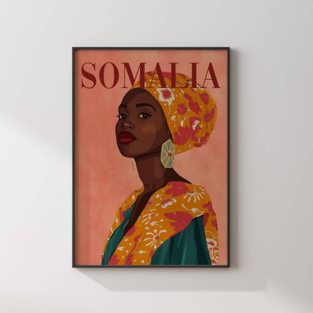 Somalia Wall Art Print - Somali Woman Women Of Africa Collection
