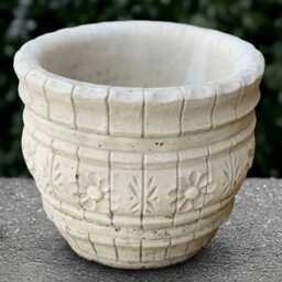 Concrete Flower Pot Sculpture Planter Decor Cement Plant Ornament Garden & Home Figurine Front Door Statue Planter Lover Gift - thumbnail 1