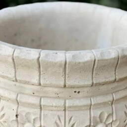 Concrete Flower Pot Sculpture Planter Decor Cement Plant Ornament Garden & Home Figurine Front Door Statue Planter Lover Gift - thumbnail 3