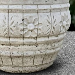 Concrete Flower Pot Sculpture Planter Decor Cement Plant Ornament Garden & Home Figurine Front Door Statue Planter Lover Gift - thumbnail 4