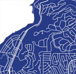Palos Verdes Estates Map Print - California Art Poster - thumbnail 3