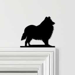 Door Topper Collie Dog Various Colours Top Of Decorative Sign - Sign, Novelty Wall Decor, Frame Art, Art - thumbnail 1
