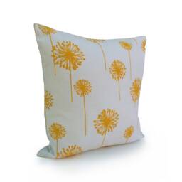 Yellow/White Pillow Cover, Decorative Throw Cushion Accent Pillow, Large Dandelion Lumbar Pillow, Boho Pillow - thumbnail 2