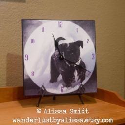 Custom Pet Clock Created With Your Photographs - Wall - Pet Clock, Dog Wall Personalized, Christmas Gift, Photo Clock - thumbnail 3