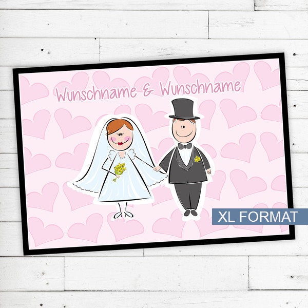 "xl Doormat ""Wedding" - image 1