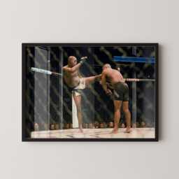 Jon Jones Vs Daniel Cormier Ufc Fight Canvas Print Mma Wall Art - thumbnail 1