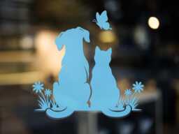 Dog & Cat Vinyl Decal - Pet Memorial Sticker For Car, Laptop, Or Wall Decor - thumbnail 1