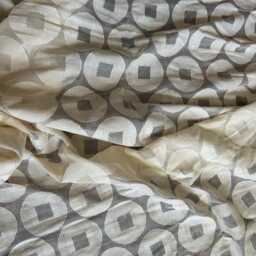 "Ornamental Madras Lace Curtain Panel Retro Ecru Cotton, 66"" X 37" - thumbnail 2