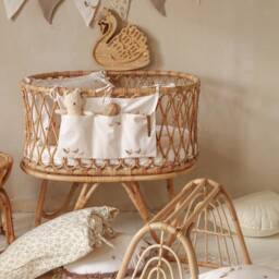 Retro Hens - Round Baby Playmat, Boxkleed - thumbnail 4