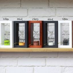 Sand Timers, Wooden Hourglass, Modern Hour Glass Timer, Sand Clock, Decorative Hour Glass, Clock Decor - thumbnail 3