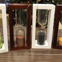 Sand Timers, Wooden Hourglass, Modern Hour Glass Timer, Sand Clock, Decorative Hour Glass, Clock Decor - thumbnail 2
