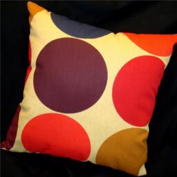 Modern Retro Pillow Cover - My Big, Fat Polka Dot Many Sizes Available - thumbnail 2