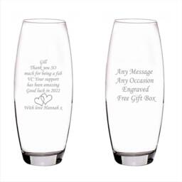 Personalised Engraved Vase Birthday Gifts, Mothers Day Gift, Gifts For Mom, Mum, Nan, Grandma - thumbnail 2