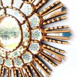 "Peruvian Mirrors ""Ivory Lima 40cm" - thumbnail 2