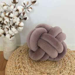 Soft Cotton Knot Cushion, Scandinavian Minimalist Design Reversible Pillow 2In1 - thumbnail 2