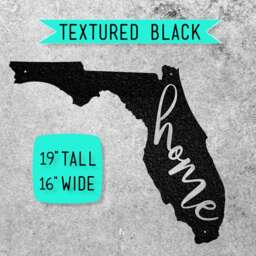 Metal Florida Home Sign Steel Anniversary Wall Art - thumbnail 2