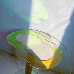 The Wave Reflector - Wavy Acrylic Mirror Wiggly Amorphic Retro Object - thumbnail 4