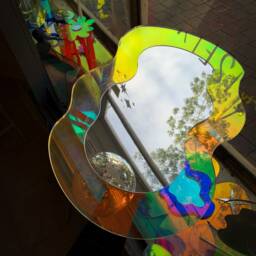 The Wave Reflector - Wavy Acrylic Mirror Wiggly Amorphic Retro Object - thumbnail 3
