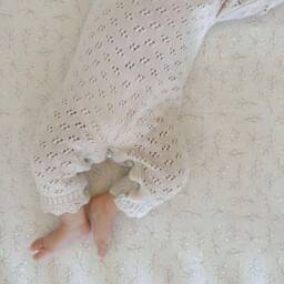 Organic Cotton Crib Sheet Taupe Leaves, Neutral Nursery Bedding - thumbnail 3